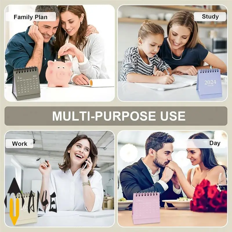 

6 Pcs Mini Desk Calendar 2024, Mini Desk Calendar 2023-2024 - Runs From Oct 2023 Until Dec 2024, Small Desktop Calendar