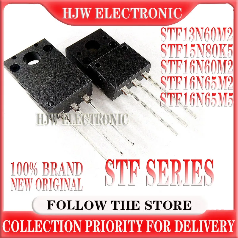 

10pcs TO-220F STF13N60M2 STF15N95K5 STF15N80K5 STF16N60M2 STF16N65M2 STF16N65M5 13N60M2 15N80K5 16N60M2 16N65M2 16N65M5