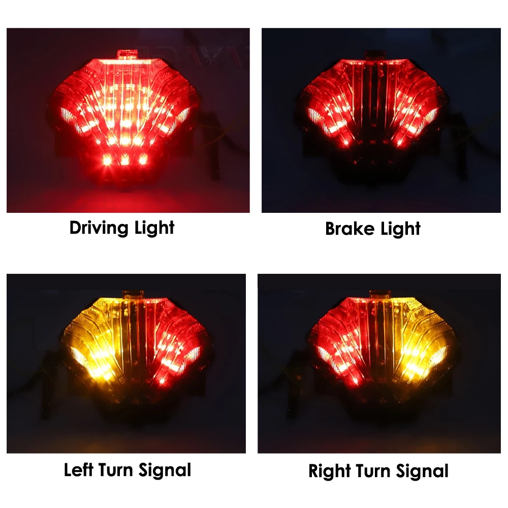 

For YAMAHA MT-07 FZ-07 YZF R25 2014-2017/YZF R3 MT-25 MT-03 2015-2018 Motorcycle Tail Light Integrated Turn Signals Brake Lamp