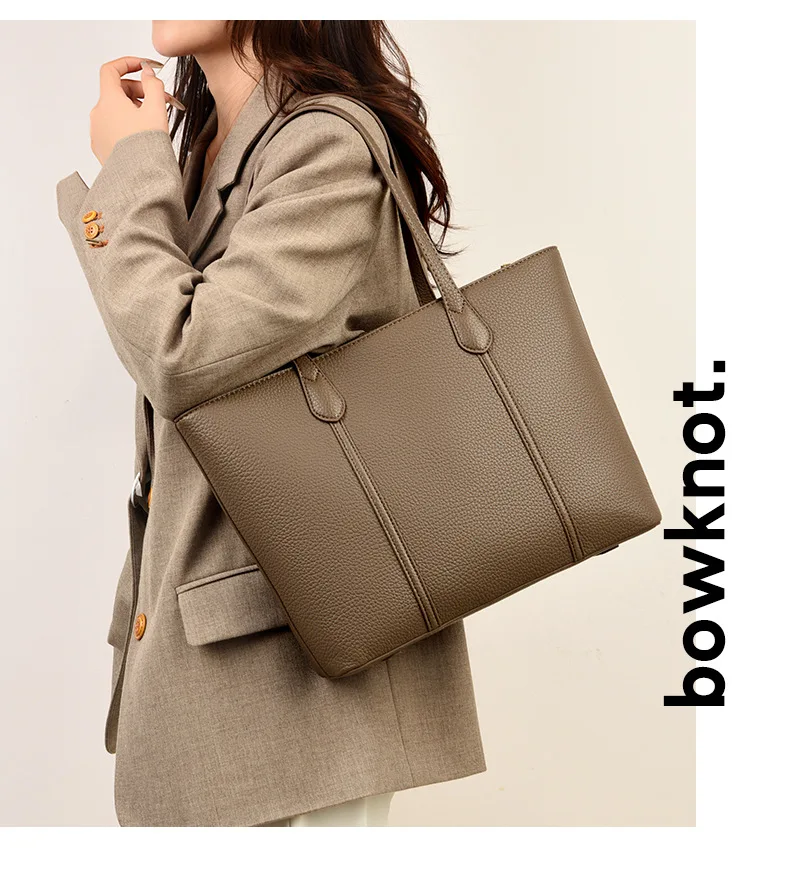 Large Capacity Shopping Bag for Daily Commuting Hand Bags Luxury Shoulder Bags High Quality Leather Hnadbags Caual Tote Sac