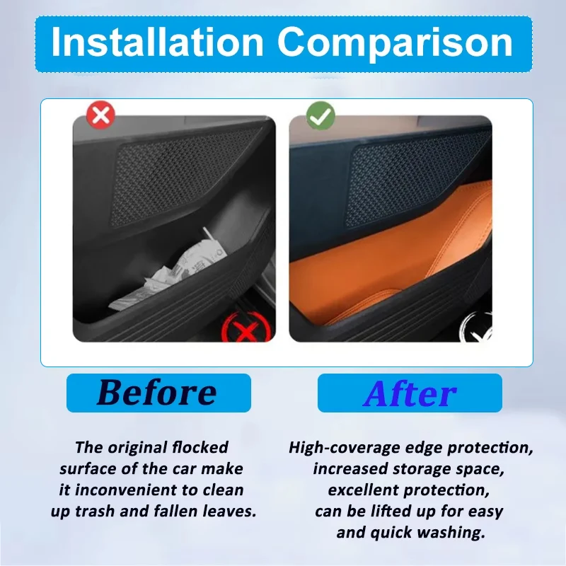 صندوق تخزين باب السيارات لملحقات Leapmotor C10 2026 i C10 2024 2025 فتحة باب السيارات تخزين منظم الجيب دلو ترتيب #3