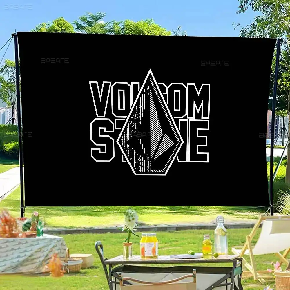 V-VolcomS Fishion الفاخرة راية الفن الطباعة اليابانية جدار العلم أنيمي الجدار الشنق ديكور المنزل