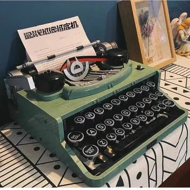 2179PCS Retro Ideas Typewriter Building Blocks High Difficulty Group Assembled Toys Children's Puzzle Send Children Model Gift