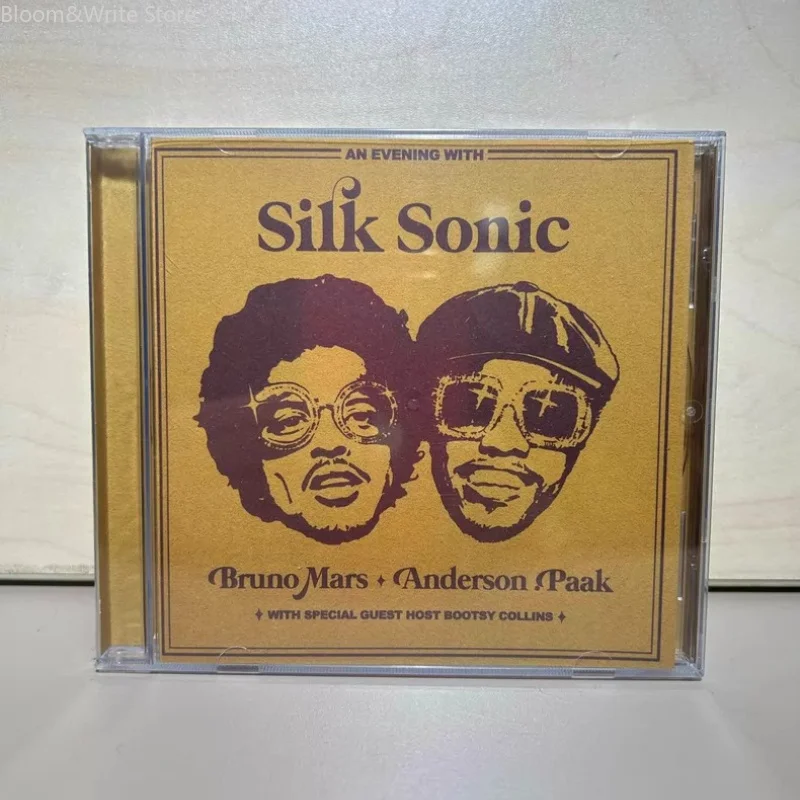 

Pop Rock Bruno Mars An Evening with Silk Sonic Album CD, Brand New and Unopened Music Record Walkman Party Music Collection
