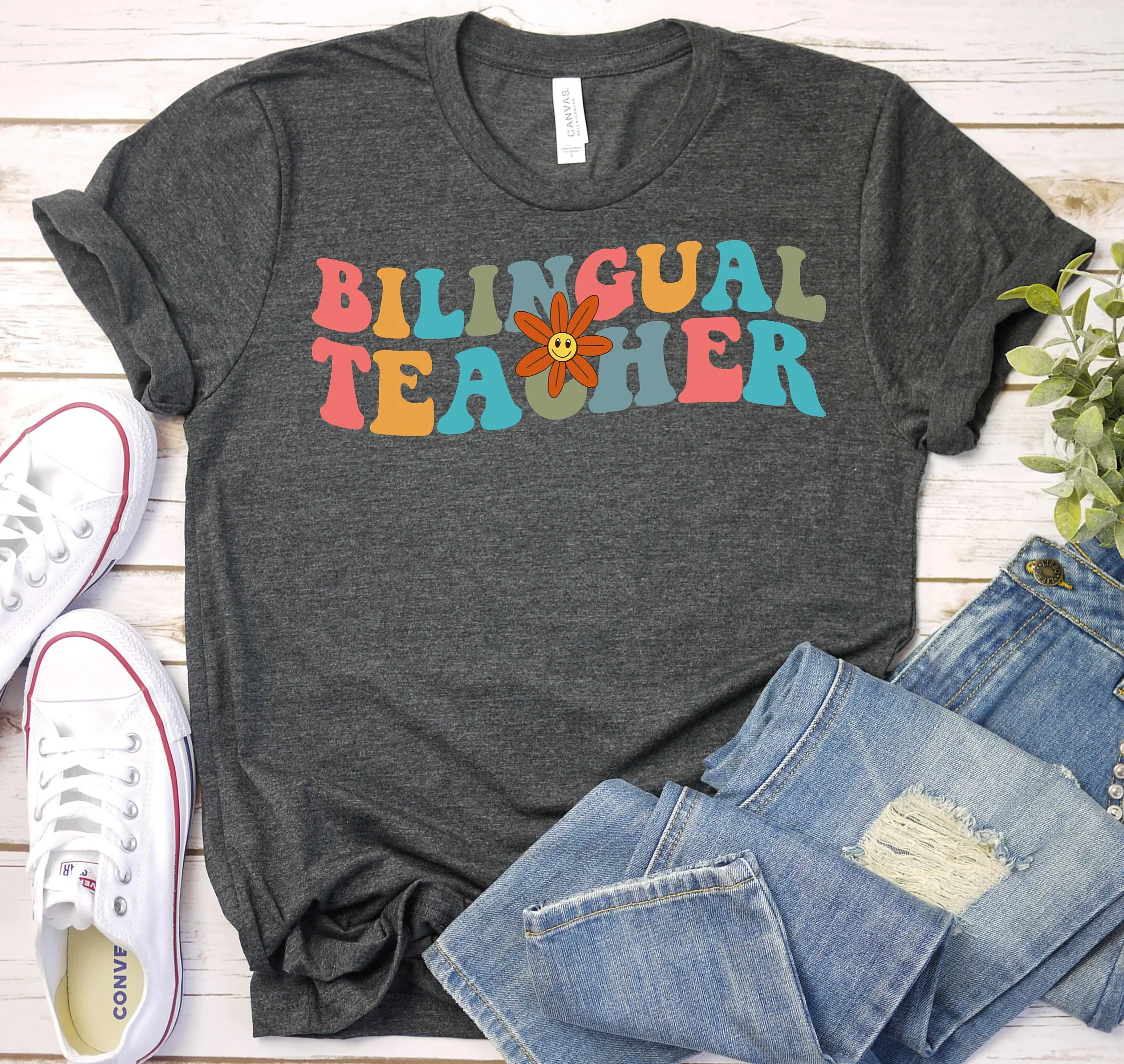 Spanish Teacher T Shirt Esl Maestra Back To School Appreciation Bilingual