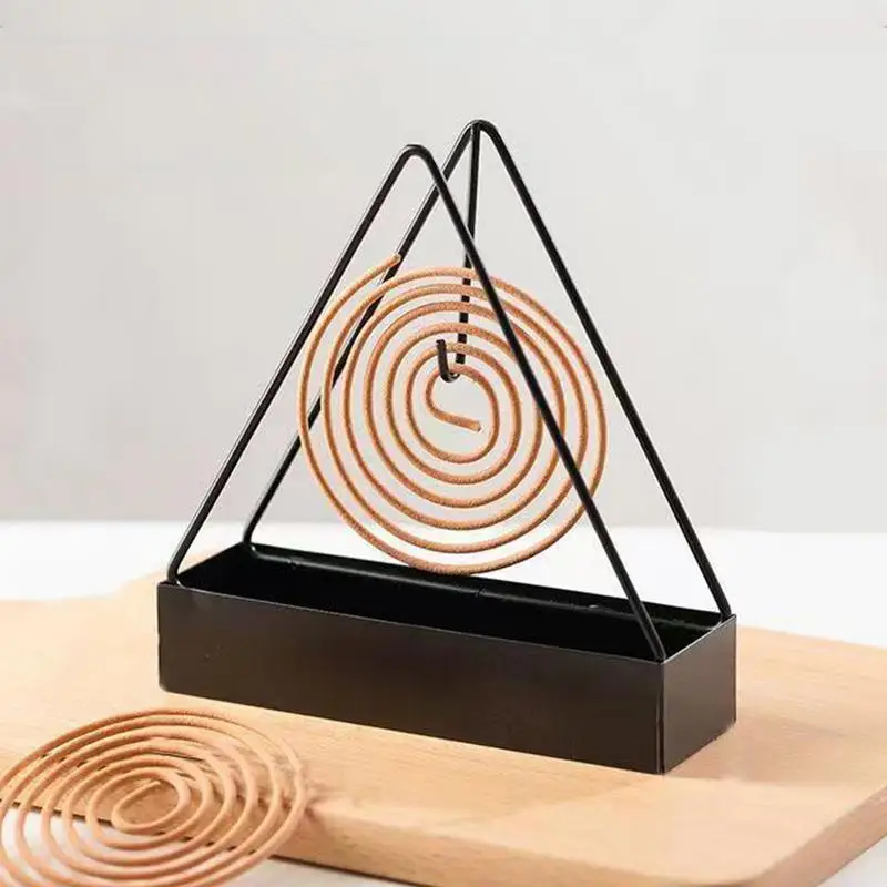 Mosquito Coil Holder Iron Incense Holders Coil Incense Burner Frame Modern Repellent Incense Rack For Household Bedroom Patio