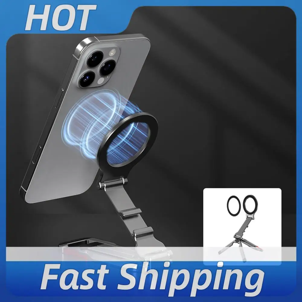 

Magnetic Phone Tripod Stand Adjustable Phone Mount Mobile Phone Holder for iPhone 16 15 14 13 12 Series
