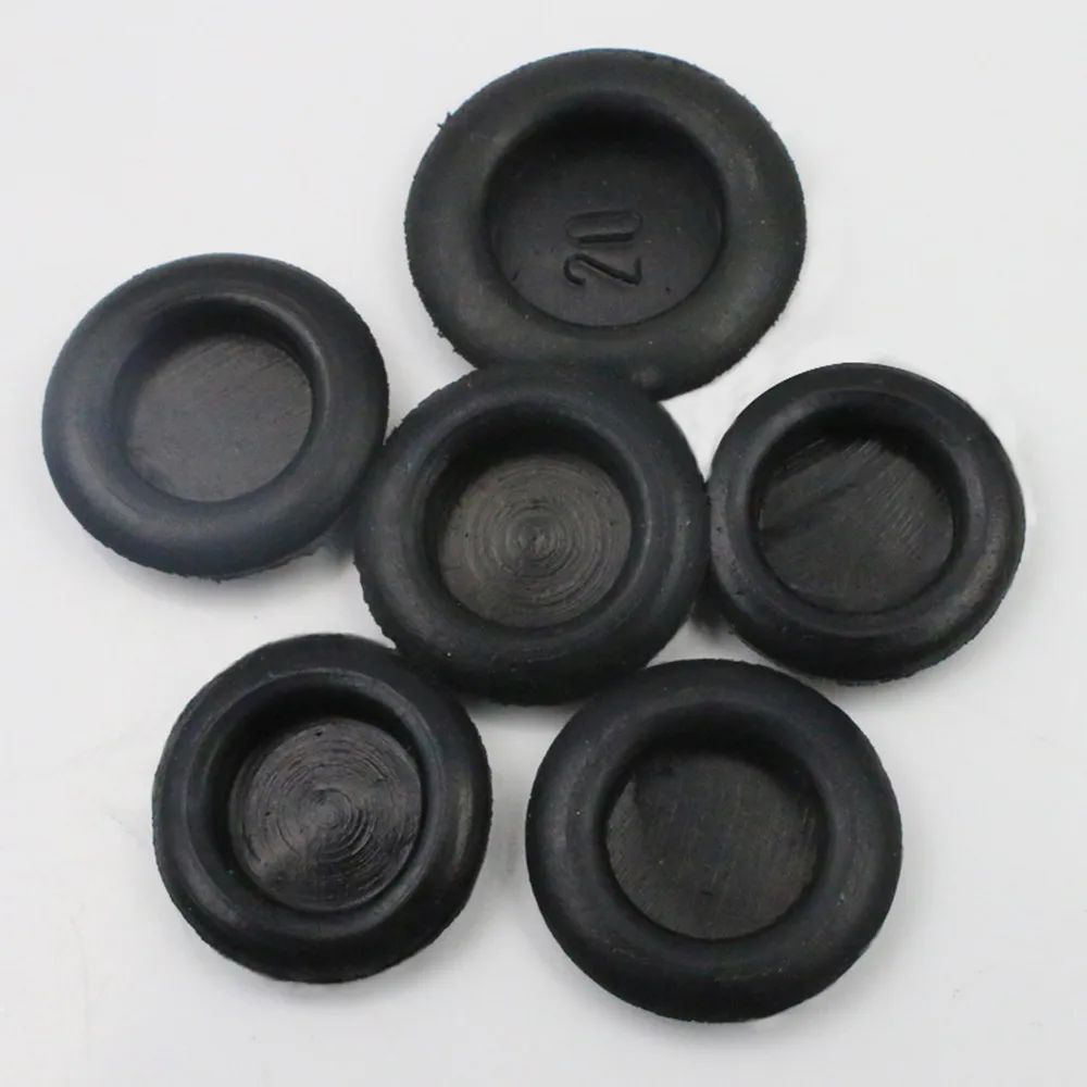 Black Single Sided Blanking Blind Rubber Wiring Grommets Hole Plug Electrical Wire Gasket Hole Dia14mm-150mm