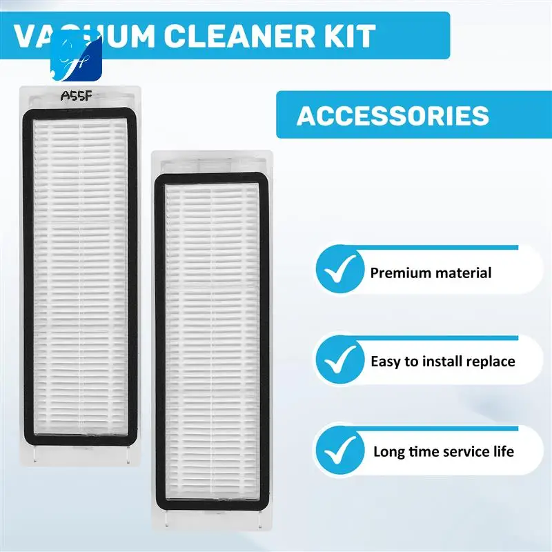 

A55F-For Xiaomi Mi Robot Vacuum Cleaner 1/1S SDJQR01RR SDJQR02RR SDJQR03RR Roborock E3, S4, S4 Max, S5 Main Side Brush Filter