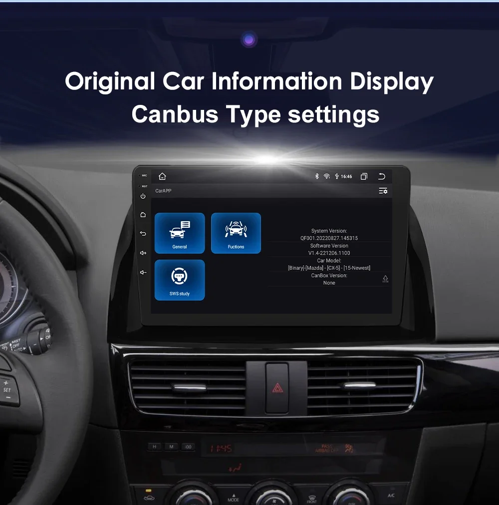 10,1" Hizpo 2Din Android13 Autoradio für Mazda CX-5 2012 - 2015 DSP RDS GPS Navigation BT 4G Android Auto CarPlay 360 ° CAM – Detail 40