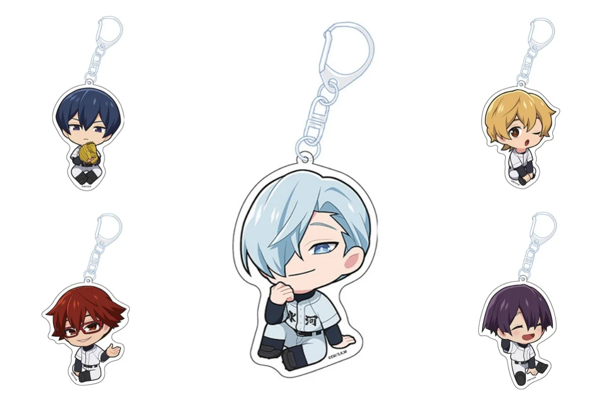 

TV HOT Anime Boukyaku Battery Acrylic Keychain Pendant Bag Car Keychain Accessories Cell phone Acrylic Key Rings Decor Gift