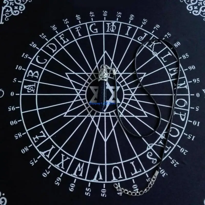 

Y51D Davination Altar Altar Card Card Game Game Mat Black Tarot Tabloth Cloate