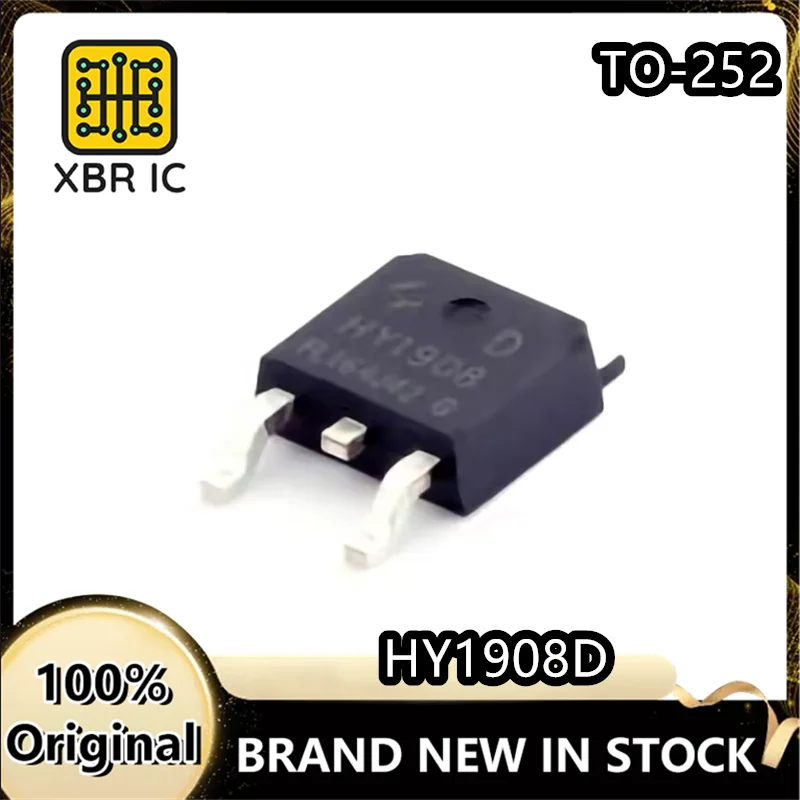 (20/50 pieces) HY1908D HY1908 Field Effect MOSFET Surface Mount TO-252 90A 80V Brand New Genuine Authentic In Stock