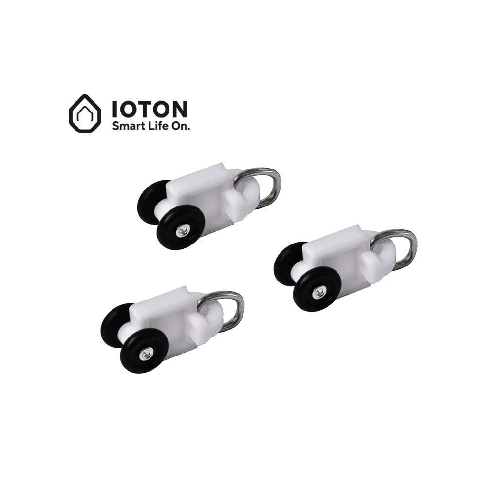 Smart Home Curtain Rail Runners Silent Pulley Hooks Gliders Replacement Parts for Motorized Straight Curved Track System