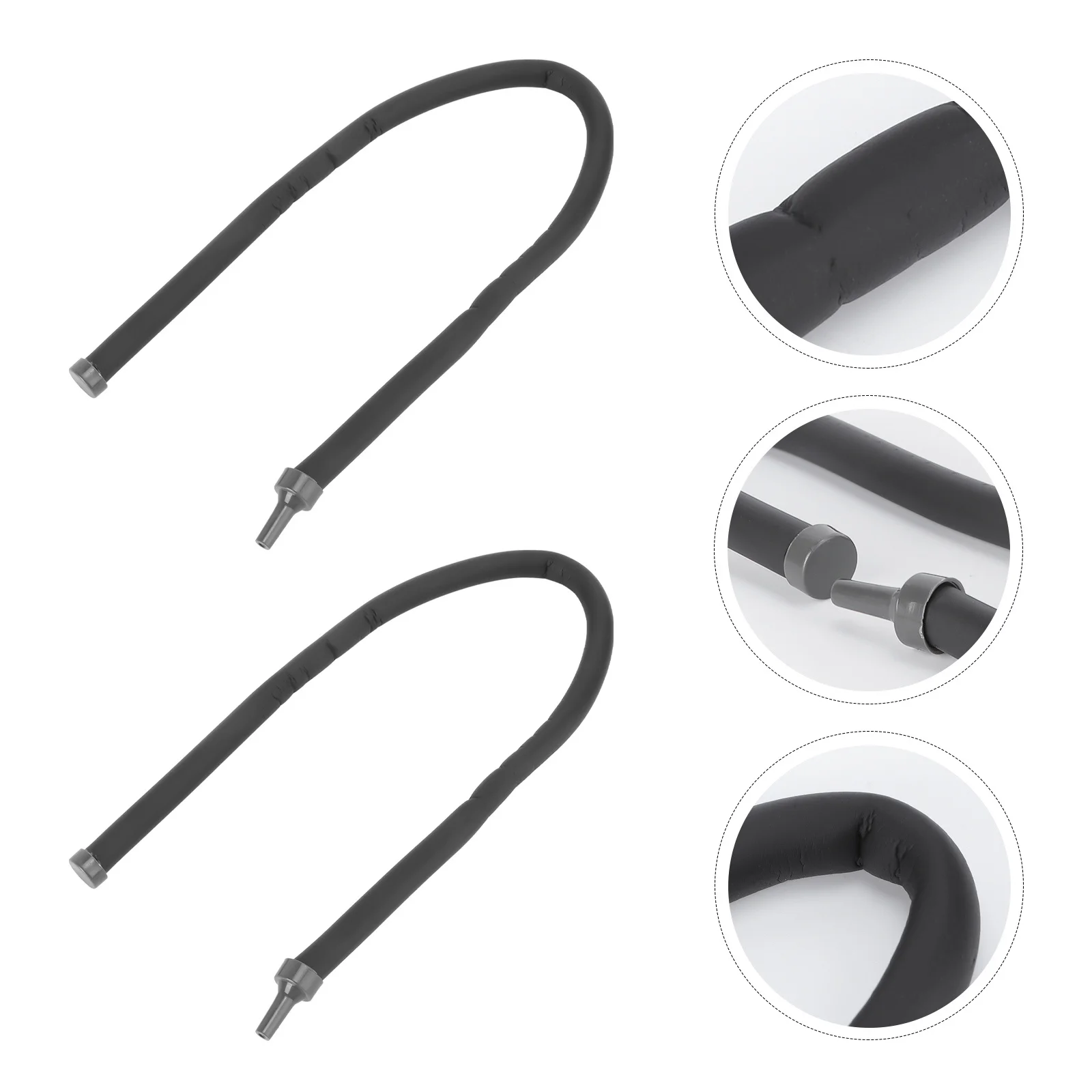 

2Pcs Oxygen Bubble Strip Fish Tank Black Aquarium Tube Oxygen Pump Tubing Air Diffuser Bubble Tube Fish Tank Supplies