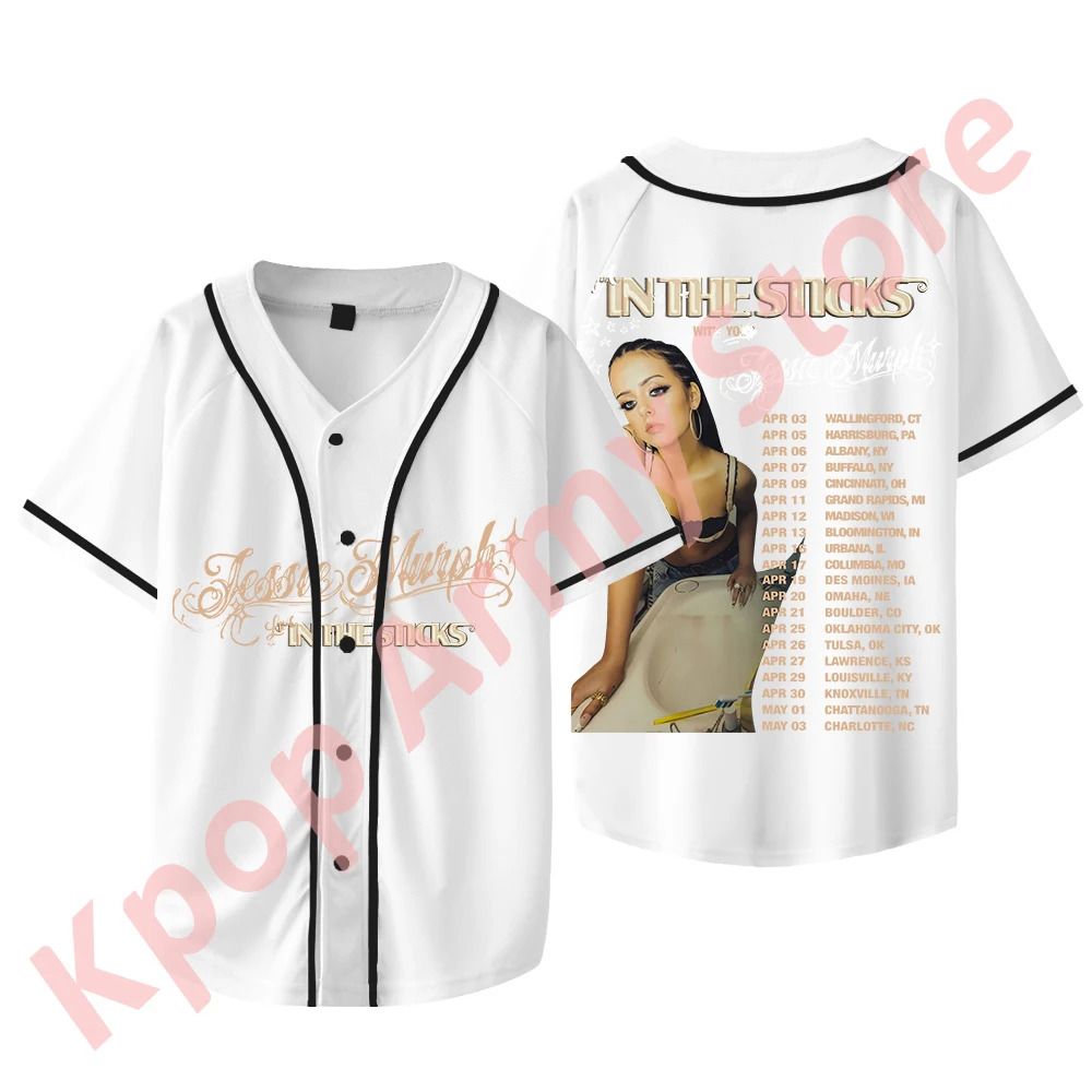 Jessie Murph The Sticks Tour Baseball Jacket New Logo Merch Tee Women Men Fashion Casual Short Sleeve T-shirts