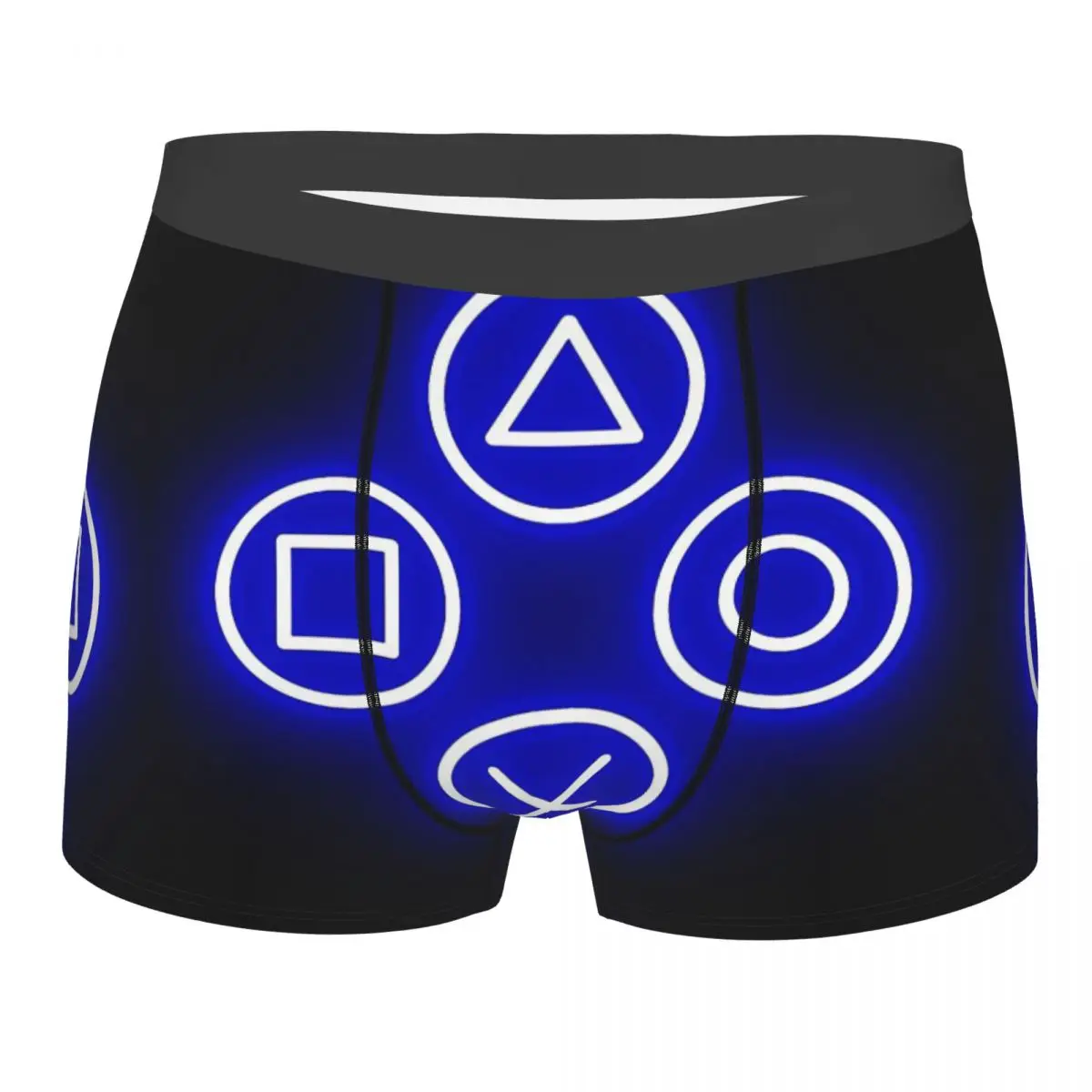 Console Neon Buttons (blue) Man's Boxer Briefs Underwear Highly Breathable High Quality Gift Idea