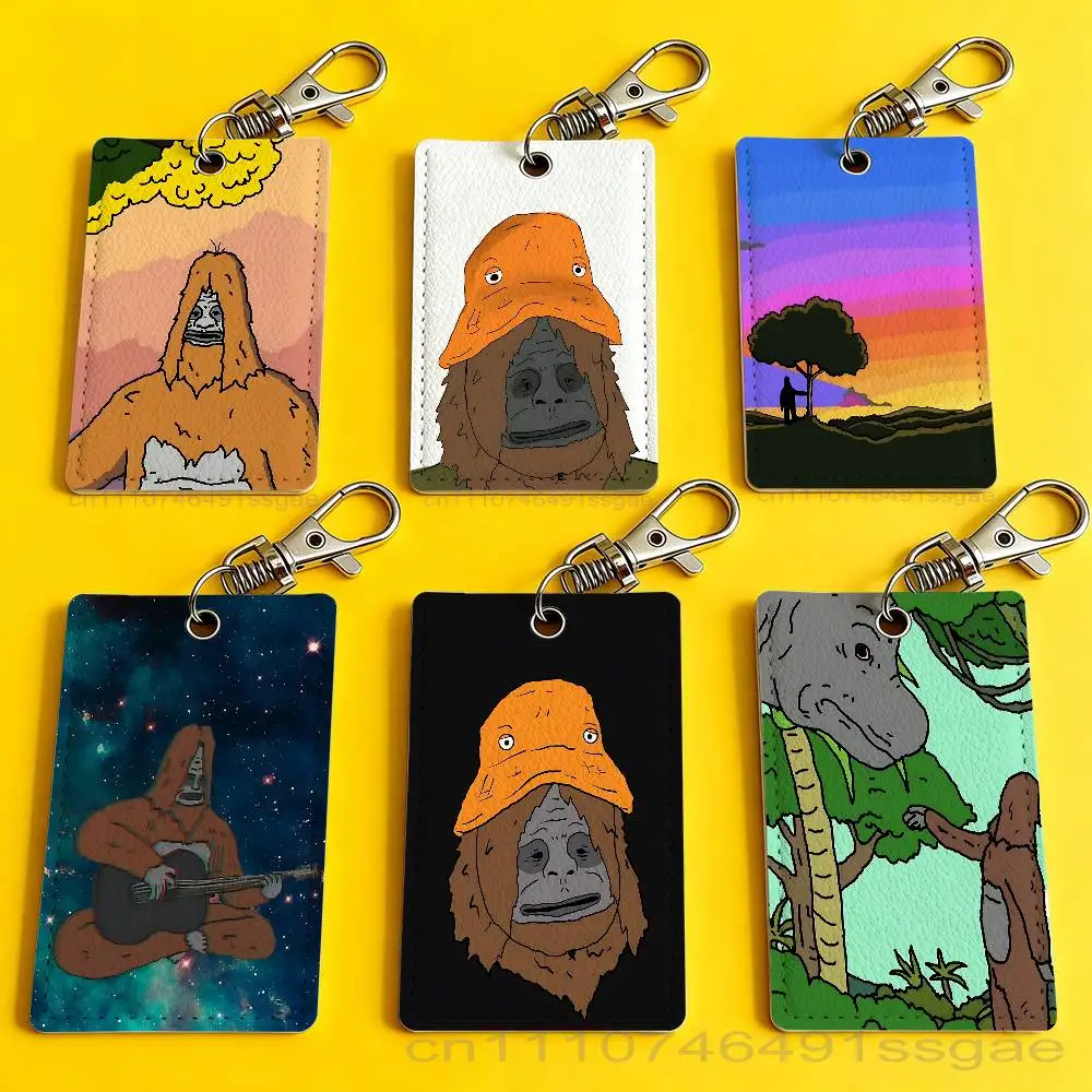 

S-Sassy The S-Sasquatch Card Holder Keychain Badge Holder Card Pass Hang Rope Lariat Lanyard for Key Rings Accessories Gift