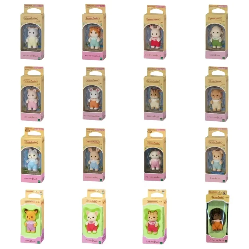 Figurine originale de dessin animé Sylvanian Families, série bébé de la maternelle, modèle de décoration, pendentif, jouet pour enfants, ornement de salle, cadeau d'anniversaire