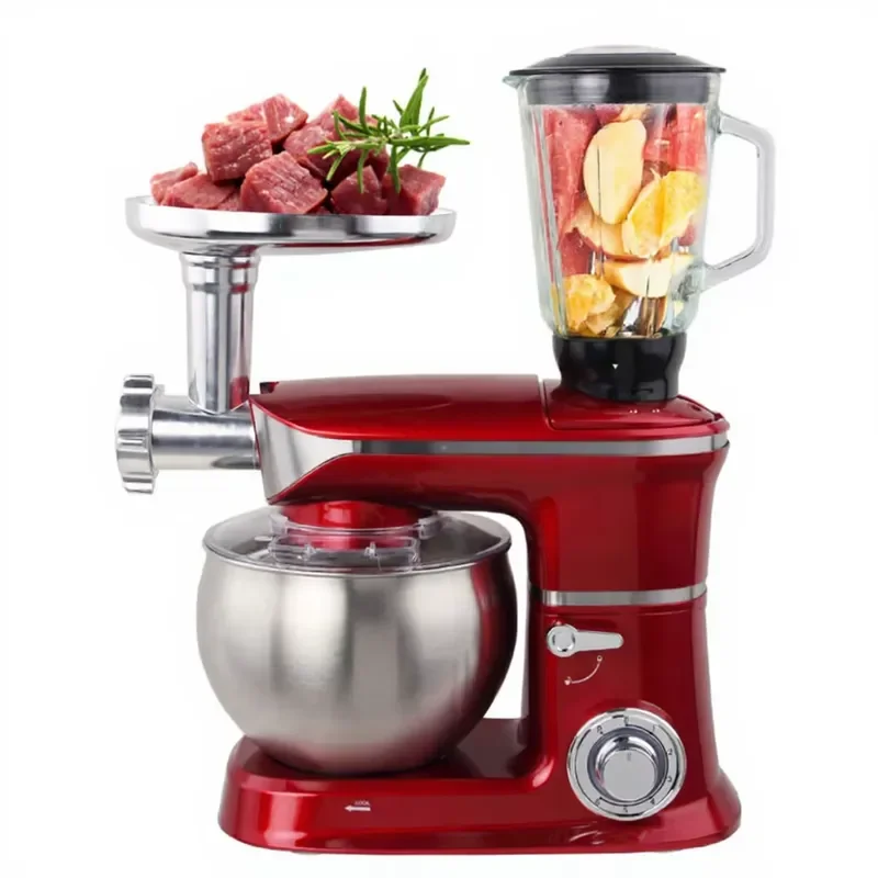 for 3-in-1 6L 1200W Fully Copper Motor Electric Stand Table Household Spiral Mini Dough Mixer Stainless Steel Mixing Bowl