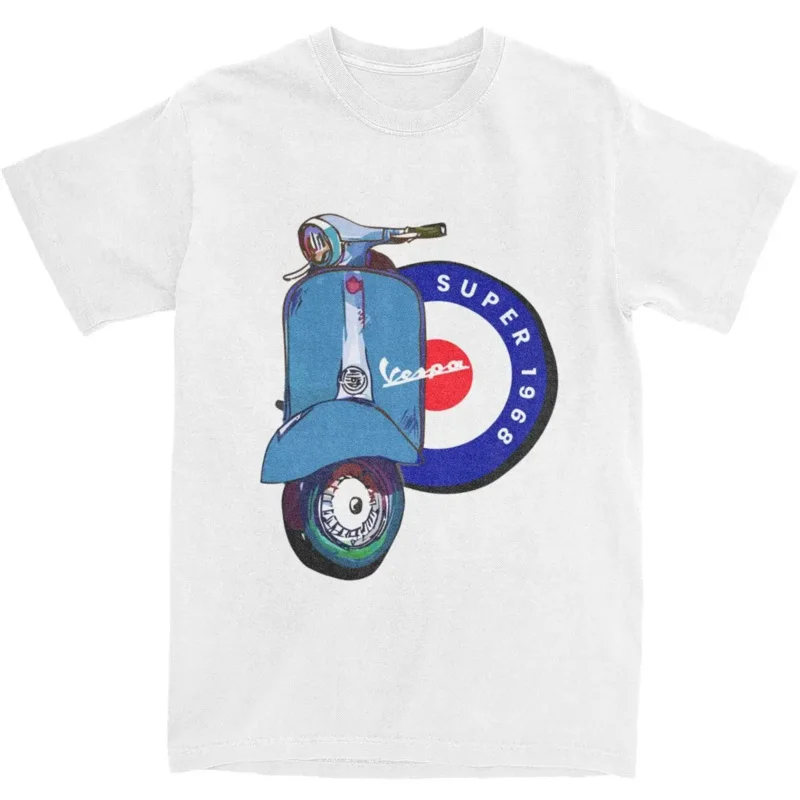 Vintage Vespa 1968 Super scooter T shirt men women's cotton tee shirt summer clothes