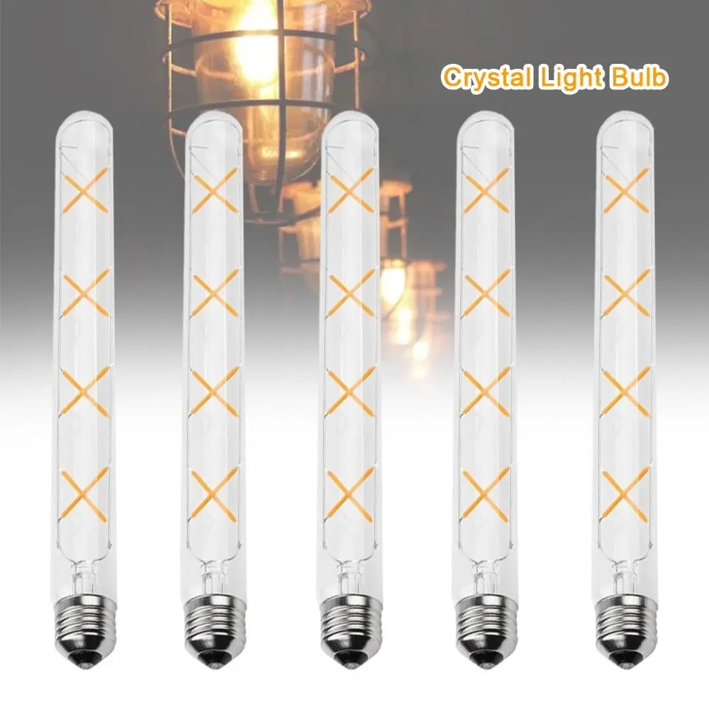 حار 4 واط 5 واط 6 واط 7 واط 8 واط كريستال ضوء لمبة E27 ST64 شمعة لمبة ضوء شمعة دافئة الأصفر LED لمبة ديكور المنزل #3