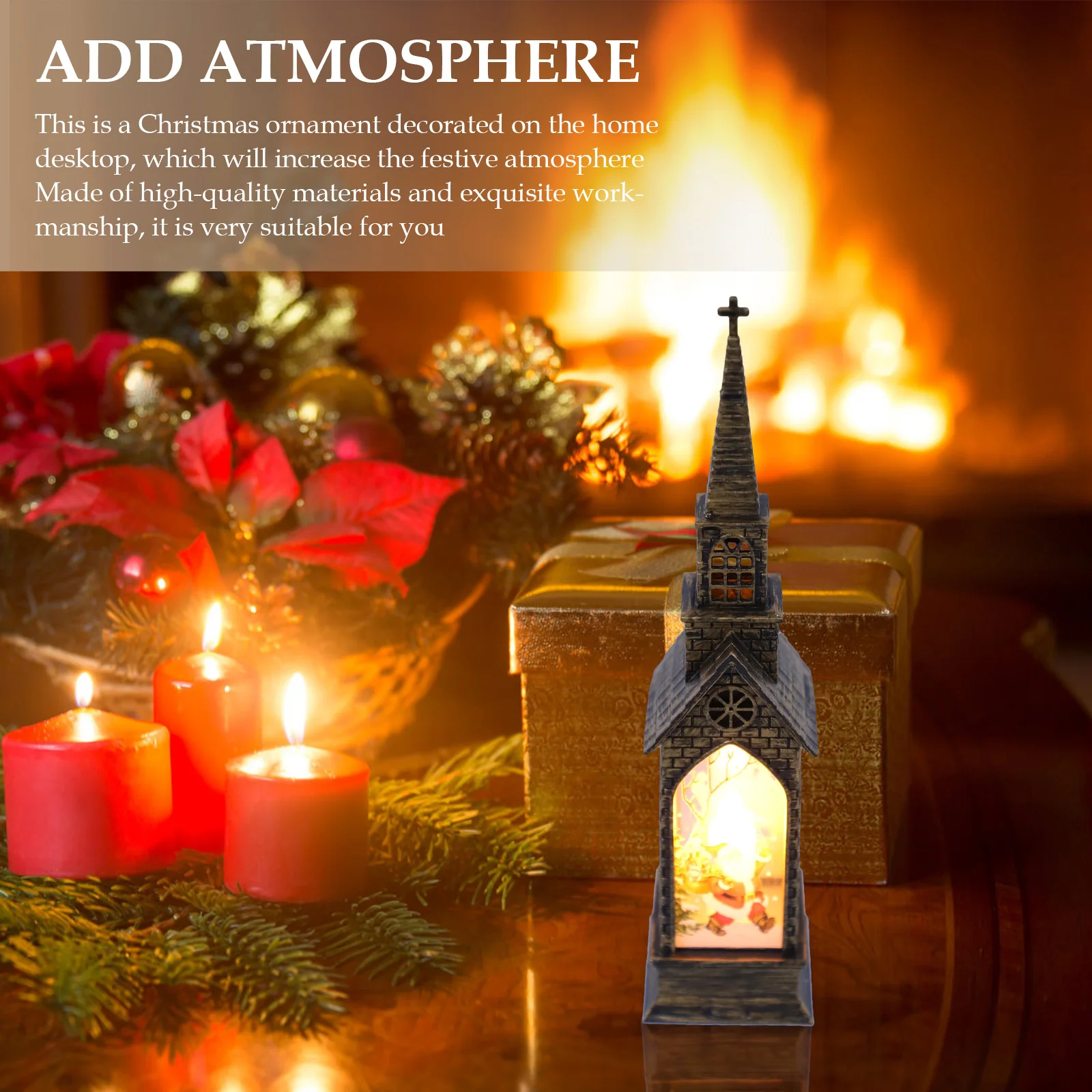 

1Pcs Luminous Christmas Decor Small Adornment LED Night Light Home Tabletop Adornment Festive Gift Small Ornament