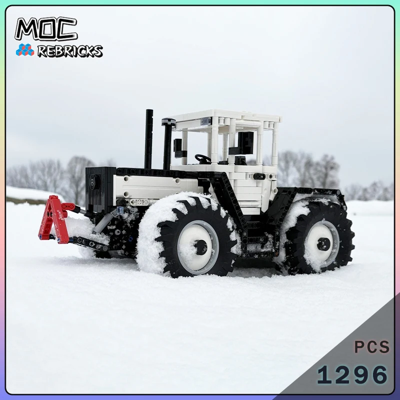 City Agricultural Diesel Multi-Functional Transport Tractor MOC Building Blocks Assembly Model Toys Children's Christmas Gifts
