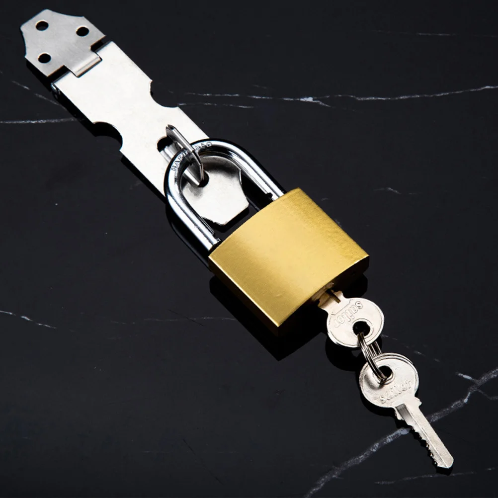 

4Pcs Brass Padlocks Small Reliable Mini Locks for Drawer Locker Suitcase Travel Security Padlock with Key Locker Lock