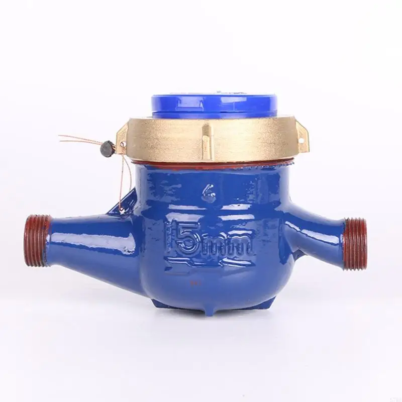 57be Water Meter тяжелый поток латунного потока измерение измеритель холодной воды Домашний сад влажный стол измерение измерение