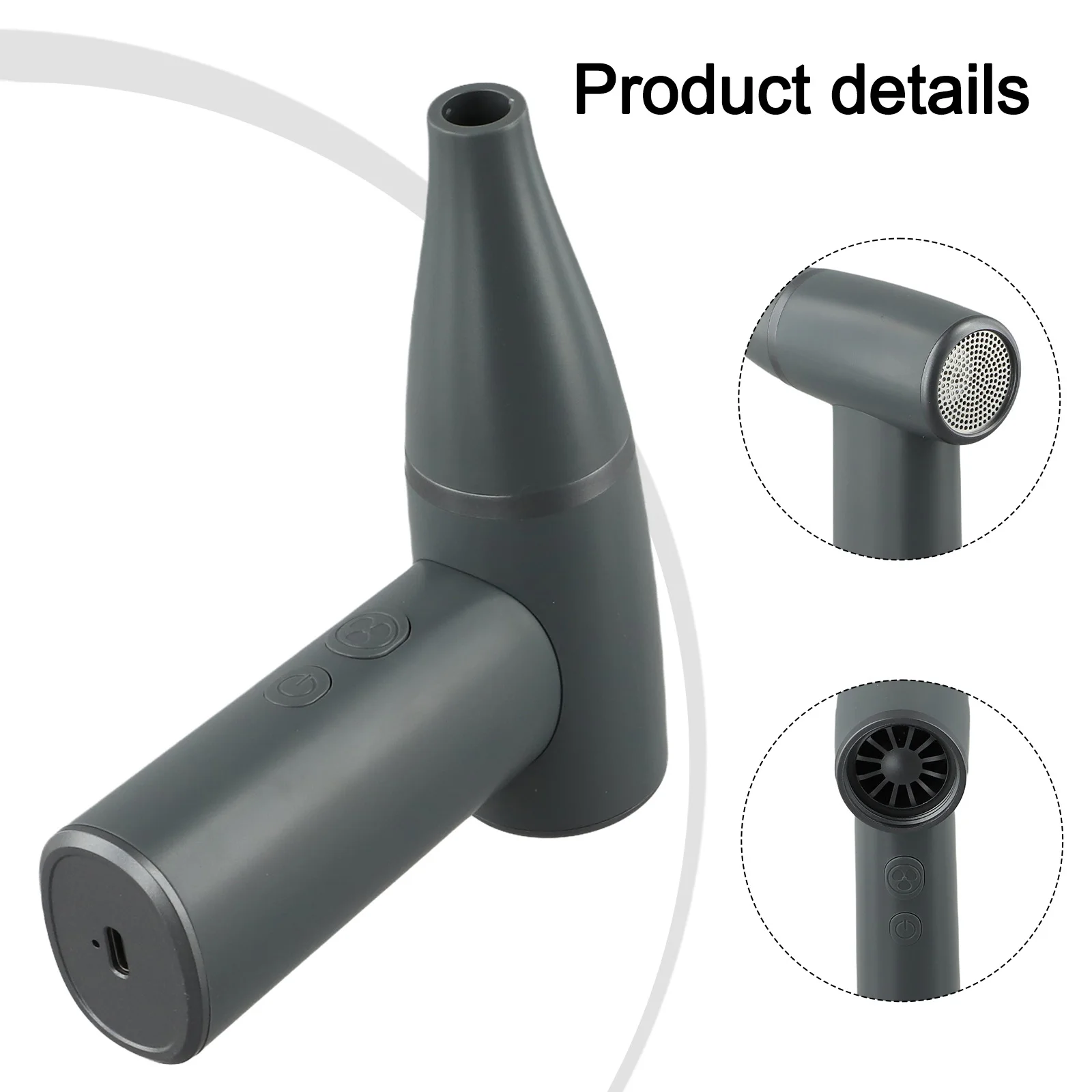 Cordless Air Blower Portable Duster 100000RPM Motor 4 Adjustable Modes Alternative To Compressed Air Ergonomic Shape