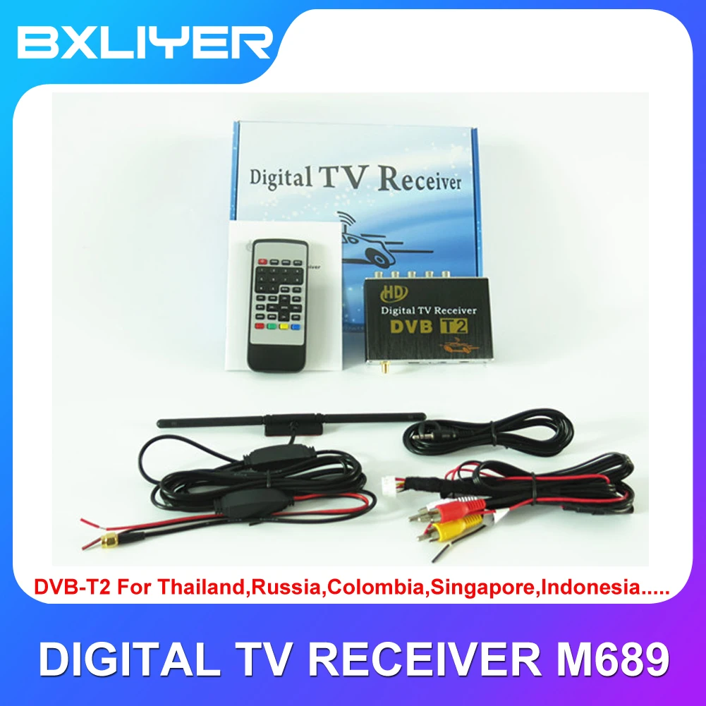 

DVB-T2 CAR CAR DVB-T2 Mobile DIGITAL TV TUNER RECEIVER for Russia, Thailand, Columbia, Indonesia, Singapore etc