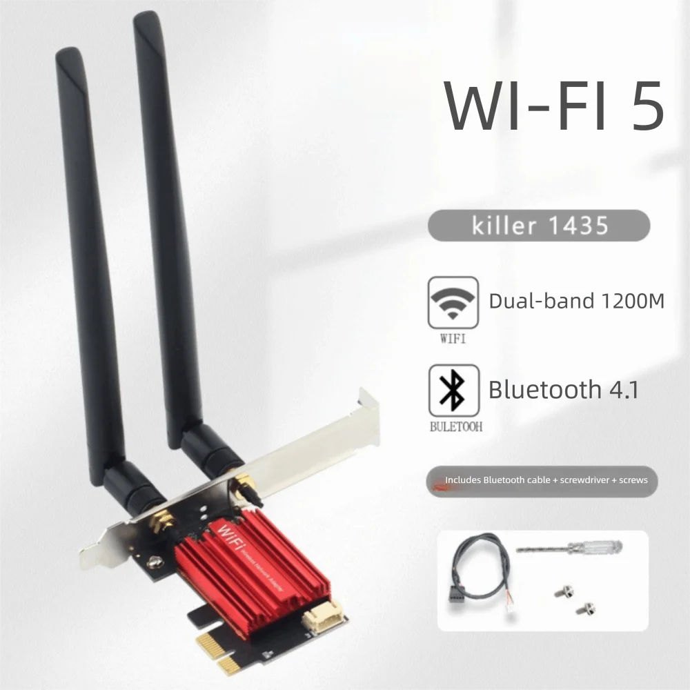 

Беспроводная сетевая карта Wi-Fi 5, двухдиапазонный адаптер PCIE Wi-Fi 2,4G/5 ГГц, бесплатный вращающийся USB-адаптер Wi-Fi