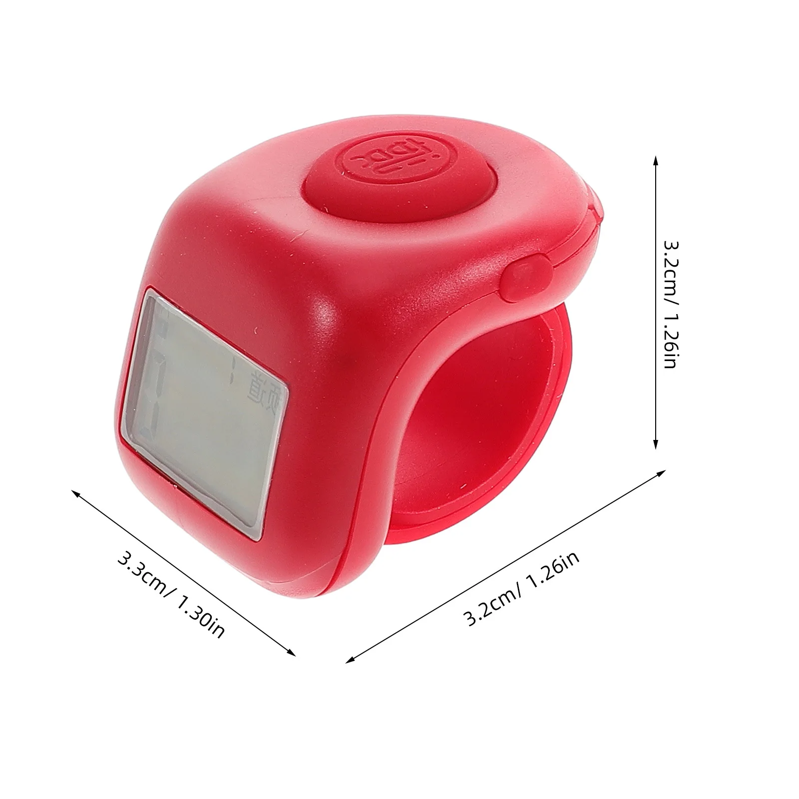 1 Juego de 1 contador electrónico de mano, Clicker de número de anillo, pantalla Digital que brilla en la oscuridad, conteo Universal portátil