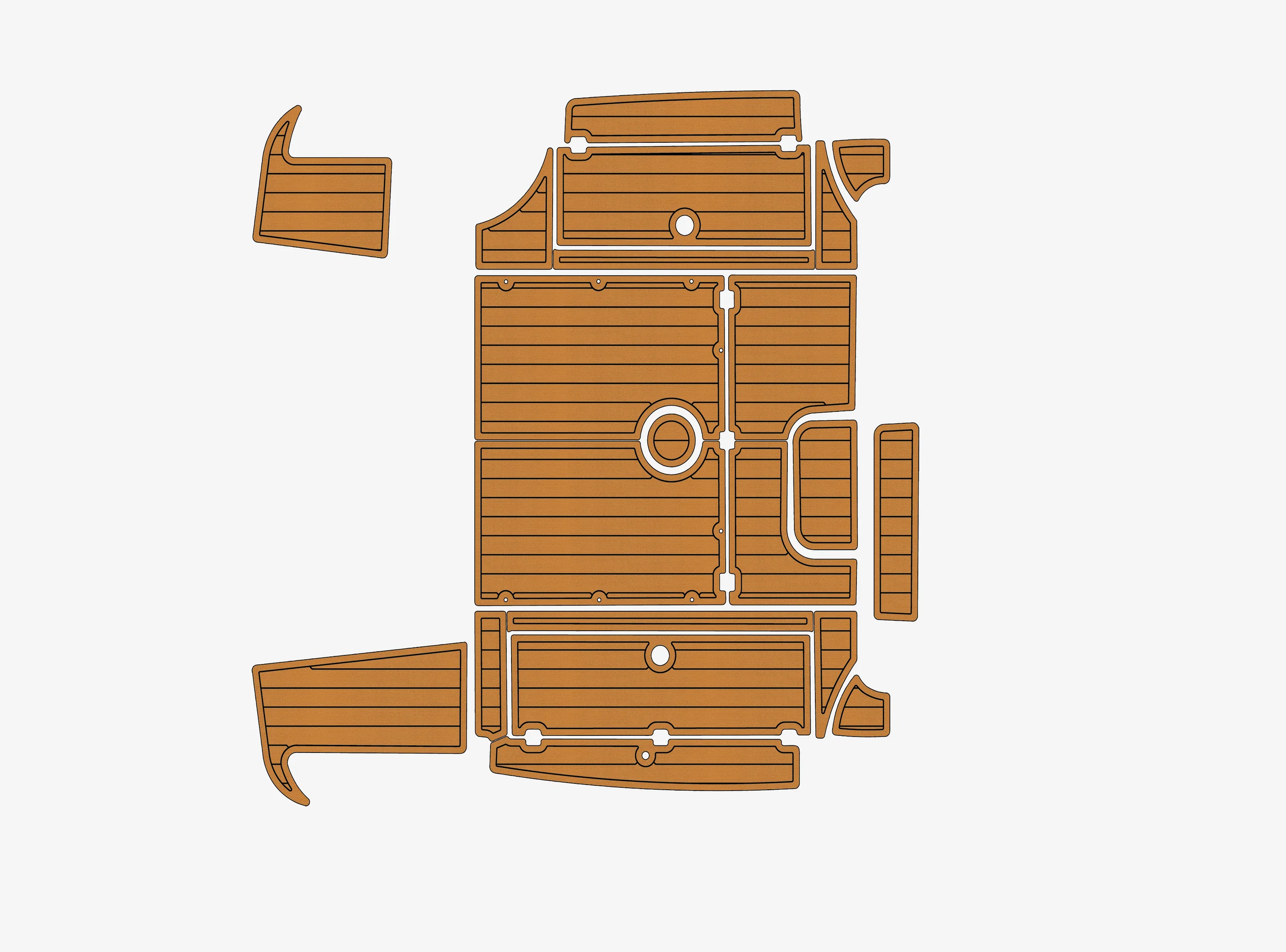 

2019 Robalo R305 1/4" 6mm EVA foam Non-Slip PVC Teak Decking marine Mat seadek aqua carpet Marine Floor
