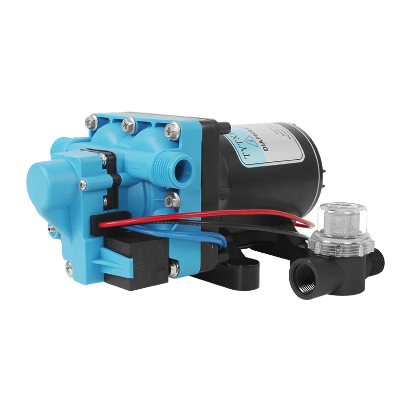 مضخة RV 12 فولت مضخة ضغط ذاتية التحضير مع مفتاح ضغط لحمام يخت غالي للتخييم البحري RV