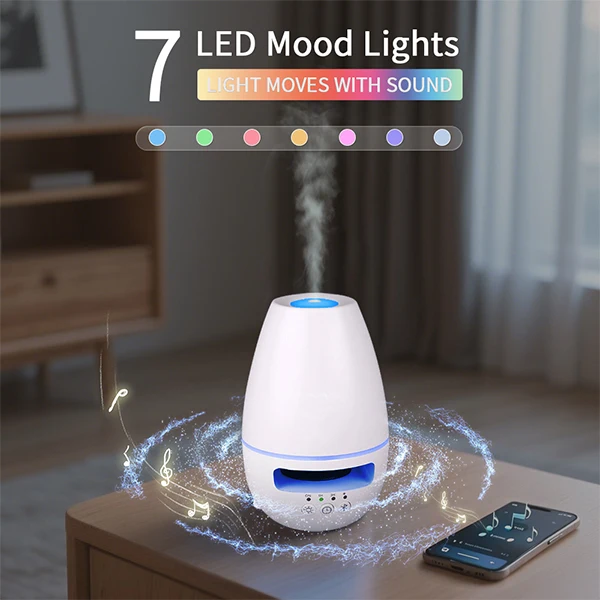 

Mini Portable Speaker Air Humidifier Diffuser Aromatherapy Essential Oil Ultrasonic Aroma Diffuser