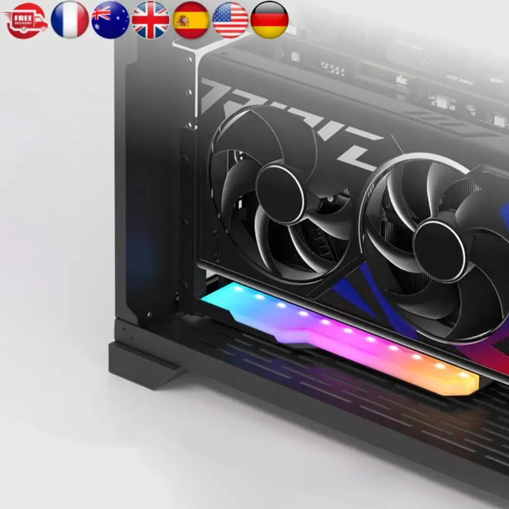 Verticale GPU-montagebeugel Grafische kaarthouderkit met 15 cm PCI-E 4.0 X16 Riser-kabel 90 graden haakse