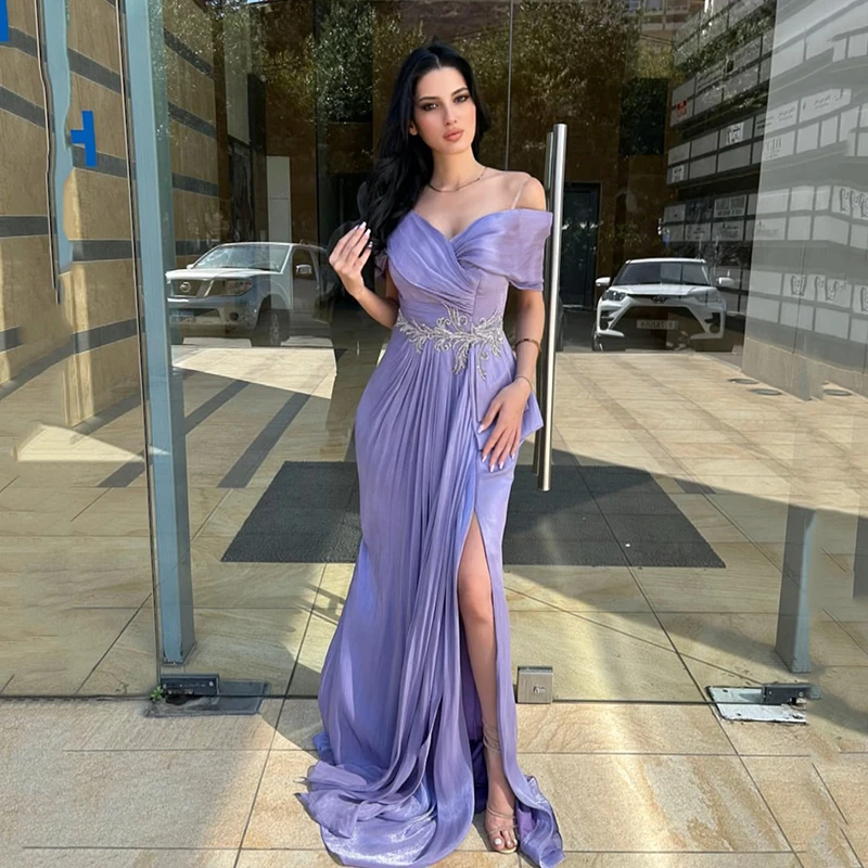 

Thinyfull 2026 Long Mermaid Prom Evening Dresses Off The Shoulder Side Slit Lace Party Dress Sexy Cocktail Prom Gowns Customized