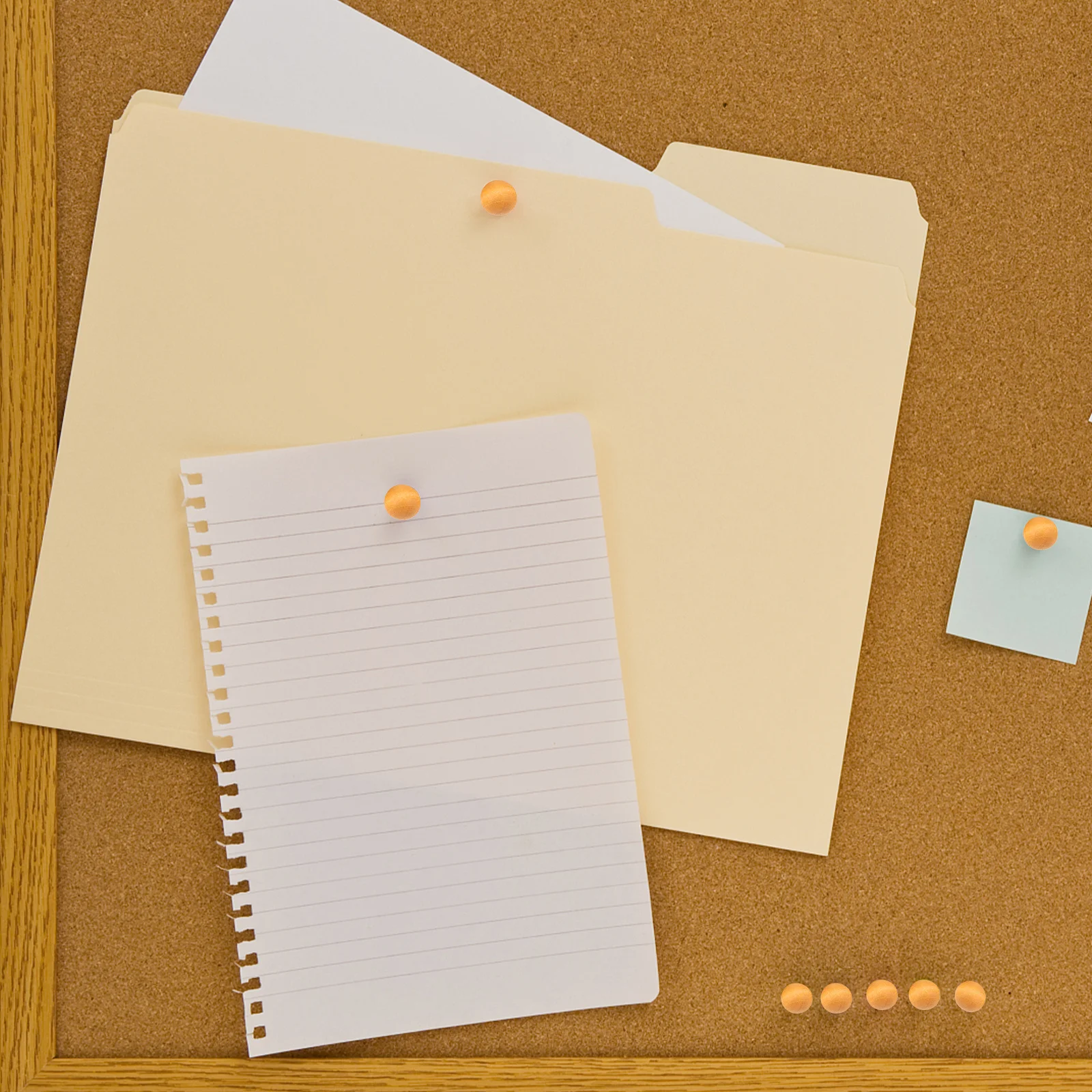 100 قطعة دبابيس دفع خشبية مستديرة الرأس ديكور قوي للوحات الفلين نشرة صور علامات الحائط دبابيس الإبهام المسامير #1