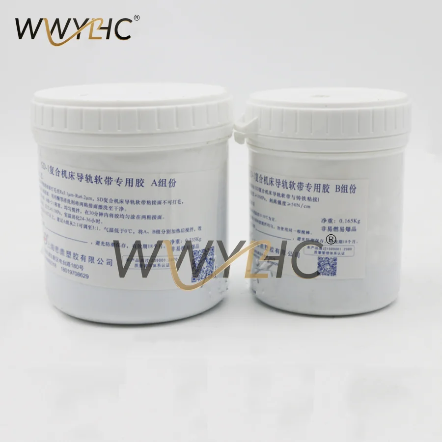 CNC Machine Tool Guide Fit for PTFE Turcite Special A + B Glue Special Glue For Guide Rail 1set