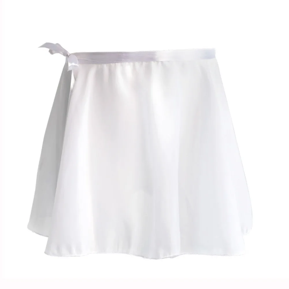 

New Lace-up Ballet Skirts Chiffon Solid Color Leotards Skirt Ballet Tutu Dance Skirt Girls