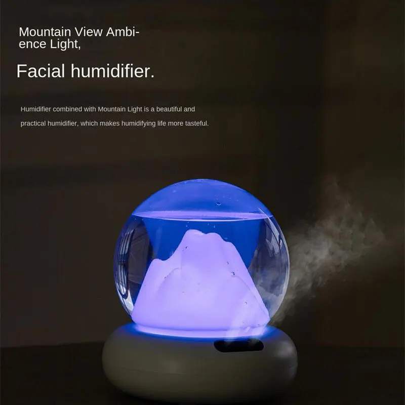 

Hogar Mountain View двойной спрей увлажнитель воздуха для дома большой емкости USB спальня цветной атмосферный светильник настольный креативный увлажнитель