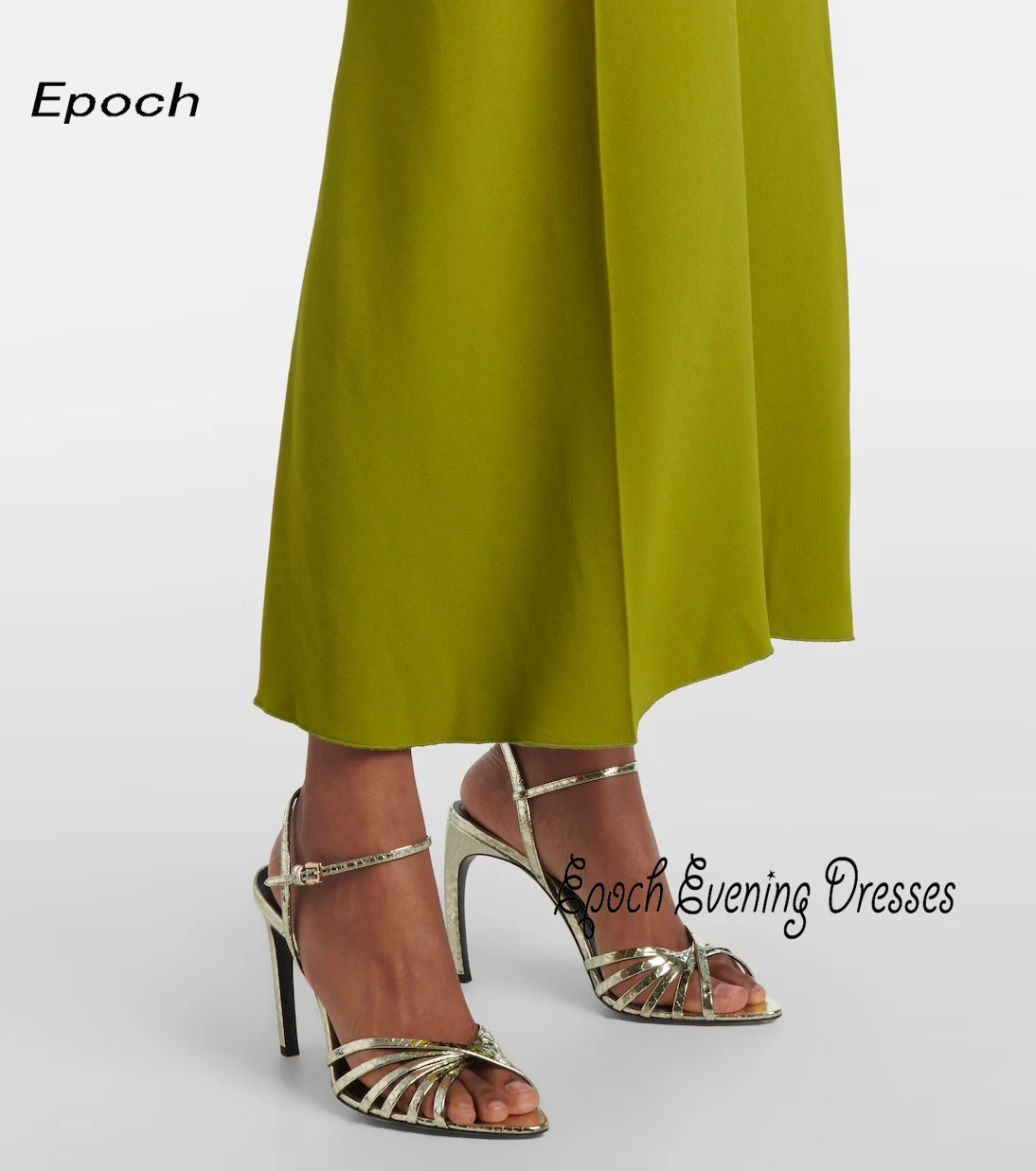 Epoch Evening Dresses فساتين مناسبة رسمية Elegant Short Sleeve Gown in Crepe Ankle-length Gowns Summer Cocktail Party Prom Dress