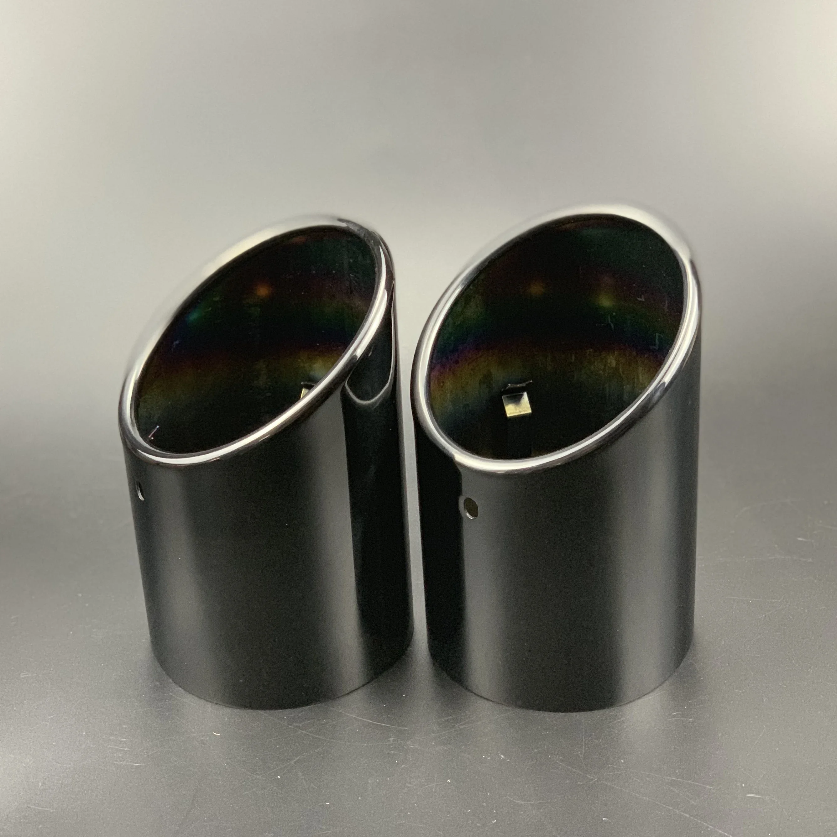 

2pcs/lot Stainless Steel Car Exhaust Straight Tail Pipe Tips Cover Case For Audi Q7 4L SQ7 2007-2015 Car Accessories