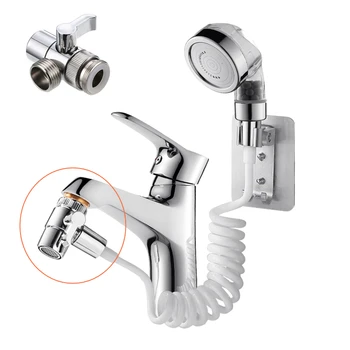 Adattatore per rubinetto con interruttore in lega, valvola deviatrice splitter per lavello con aeratore, connettore per rubinetto per cucina WC Bidet Doccia Bagno
