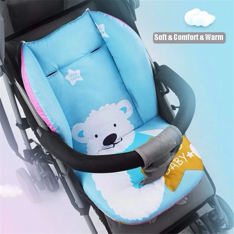 Baby Seat Cushion Soft Kids Highchair Seats Pad Cotton Fabric Infant Feeding Chair Covers Mat Baby Stroller Accessories