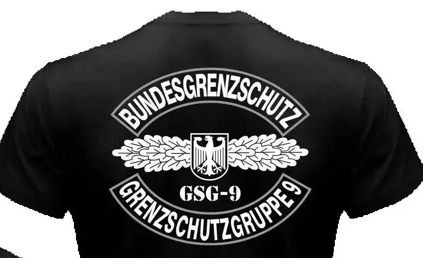 

GSG-9 немецкая футболка спецназа антитеррористическая бригада, 100% хлопок, с круглым вырезом, летняя повседневная мужская футболка с коротким рукавом, размер S-3XL