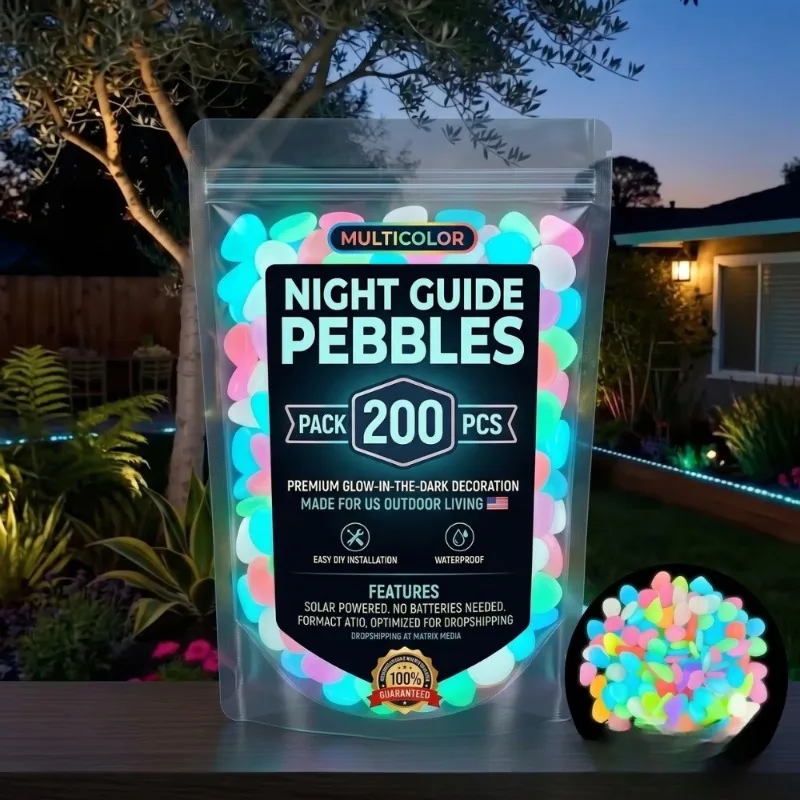 Spot Colorful Glow-in-the-Dark Garden Stones for Outdoor Pathway Decoration and Nighttime Landscaping garden decoration outdoor garden decor