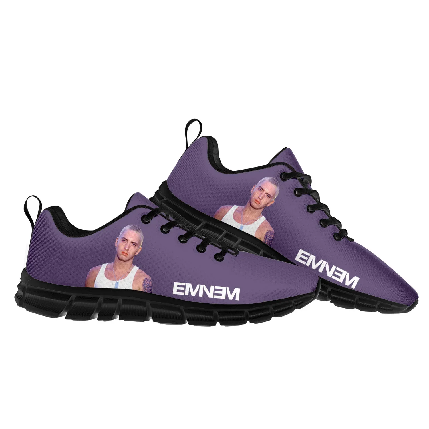 

Eminem Hip Hop Rapper Music Popular Sports Shoes Mens Womens Teenager Kids Children Sneakers Custom High Quality Couple Shoes